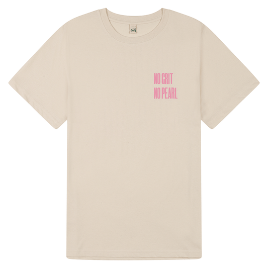 Black & Beech - No Grit No Pearl Organic Cotton T-Shirt in Raw Cotton