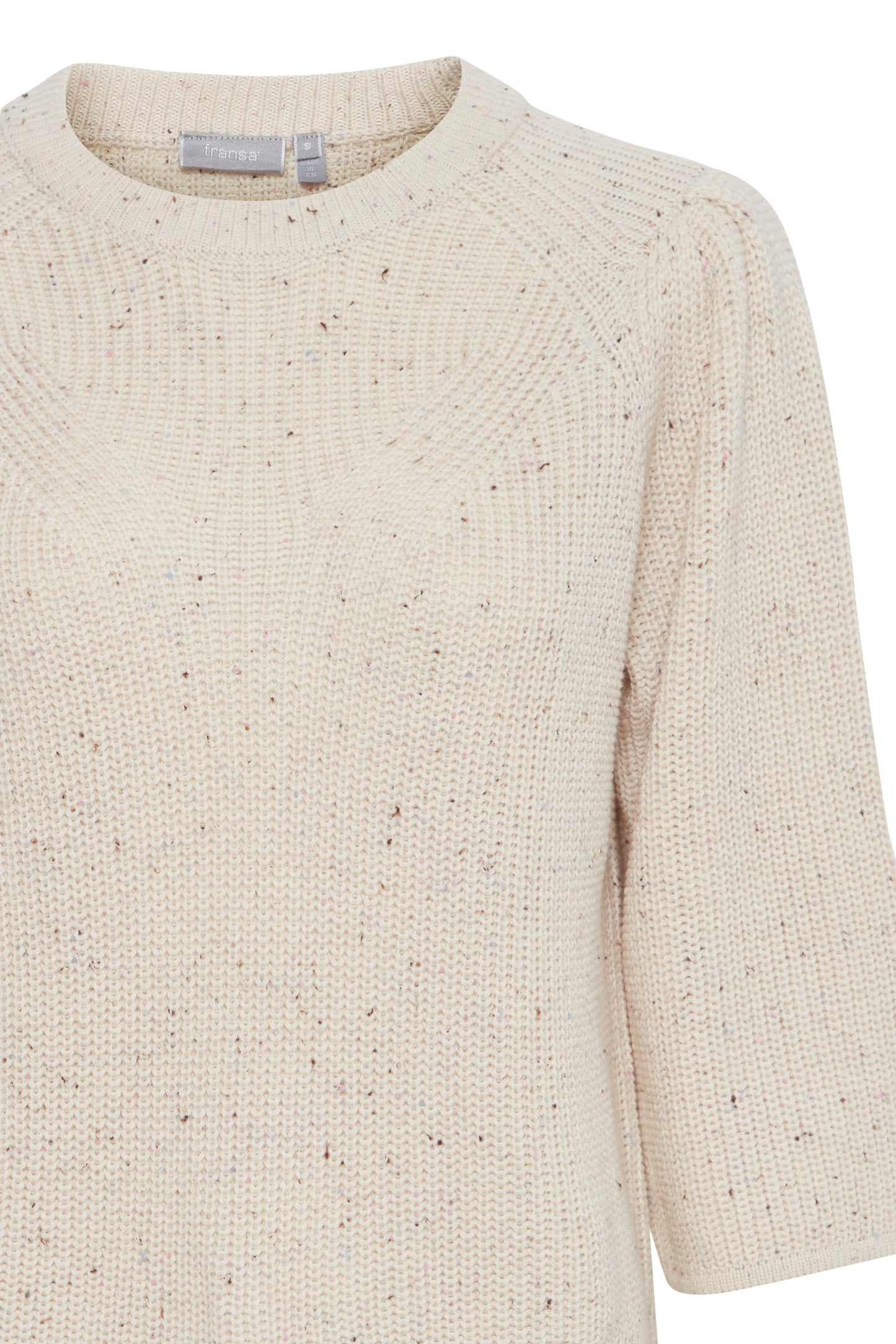 Fransa Catalina Pullover in Artic Wolf Mix