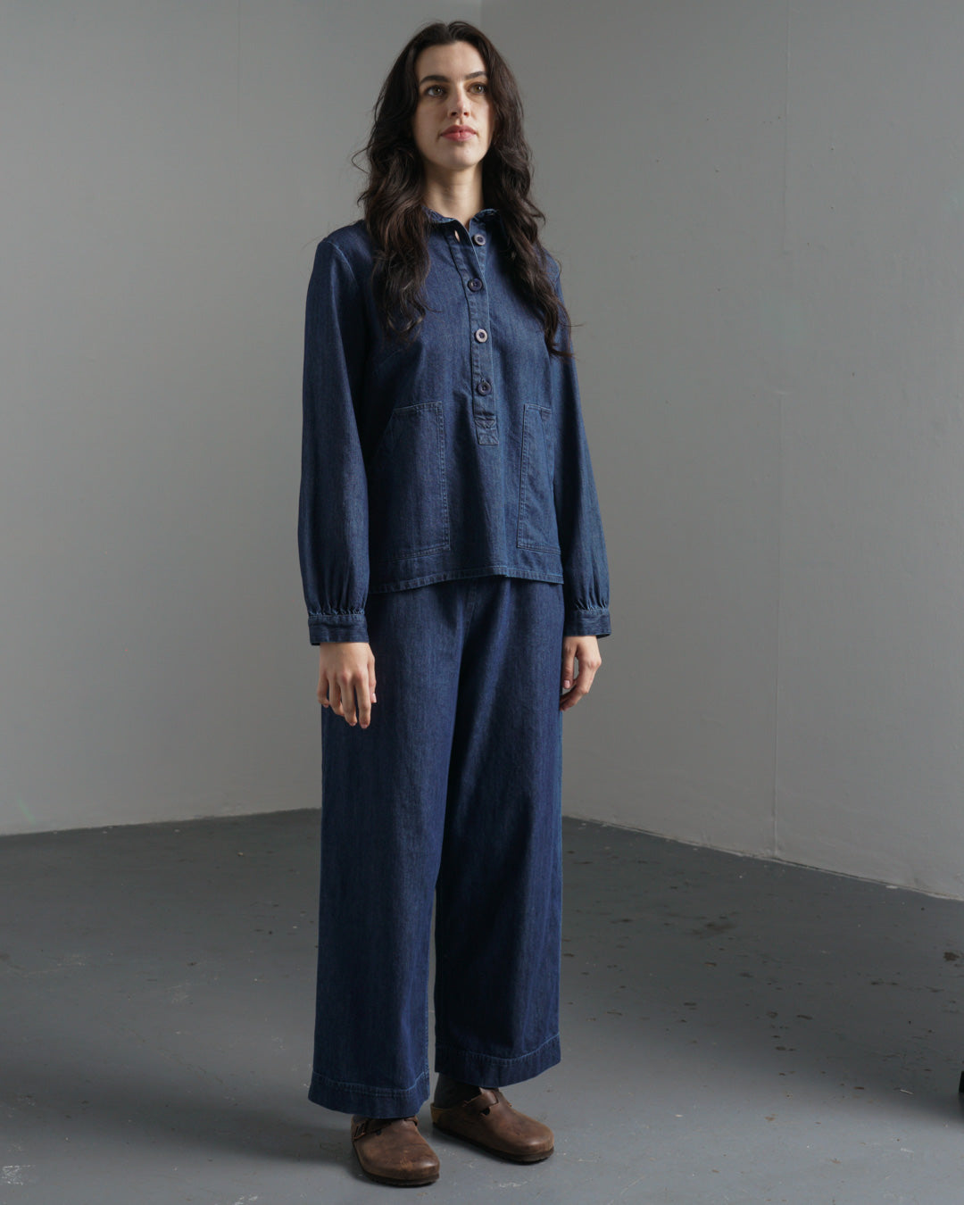 Bibico Mika Utility Shirt in Denim