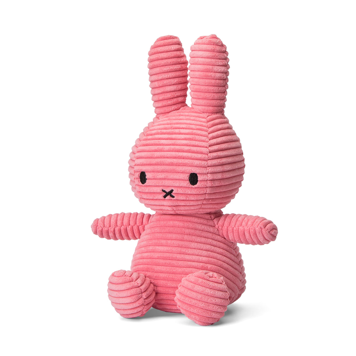 Miffy Sitting Corduroy Soft Toy in Bubblegum Pink 23cm