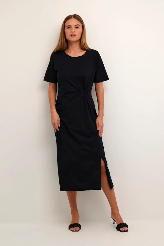 KAFFE Nette Jersey Dress, Black Deep
