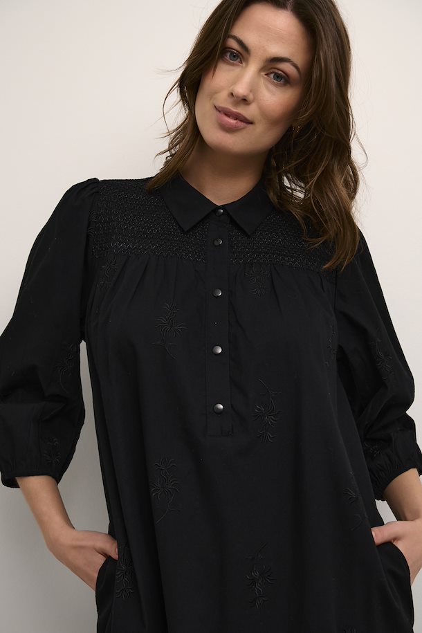 Kaffe Tonia Dress in Black Deep