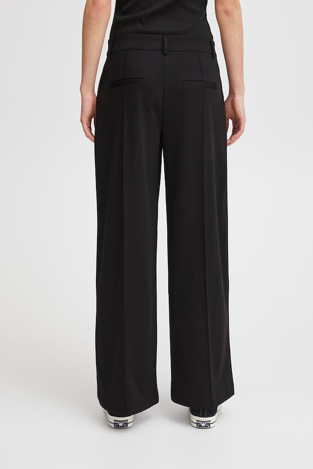 ICHI Kate Office Wide Pants full length Black