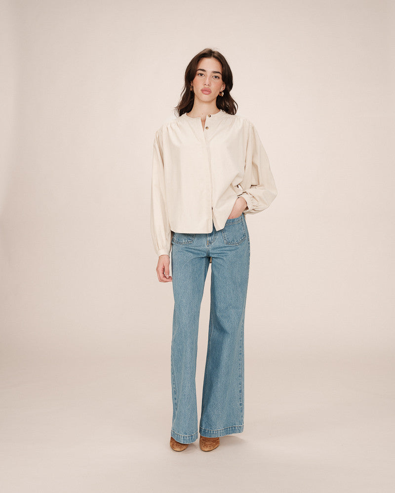 Grace & Mila Suri Blouse in Ecru