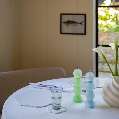 Addison Ross Blue Frosty Bobbin Salt or Pepper Mill 24 cm