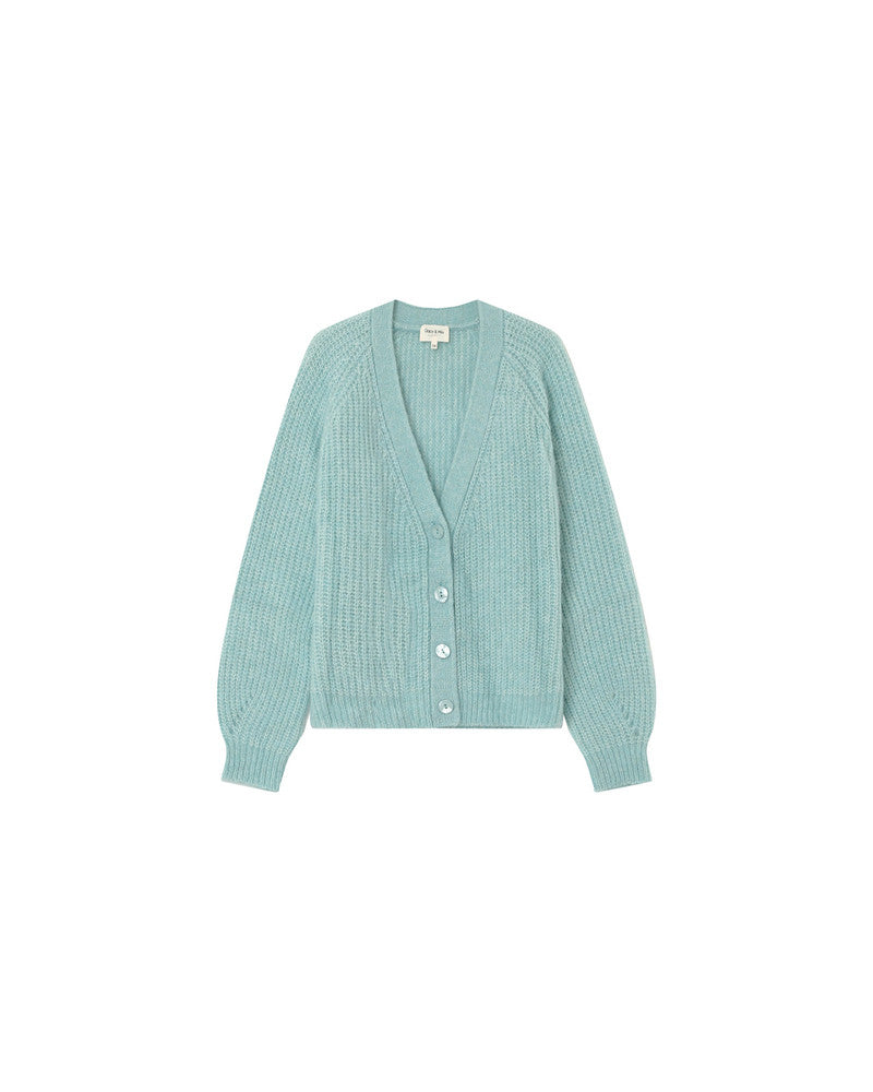 Grace & Mila Panettone Cardigan in Aqua