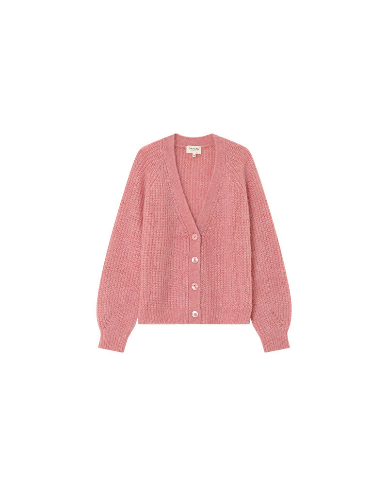 Grace & Mila Panettone Cardigan in Rose