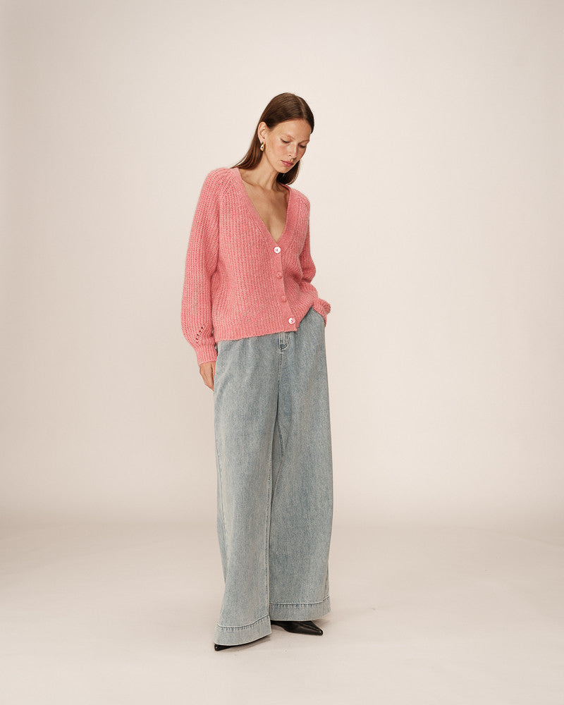Grace & Mila Panettone Cardigan in Rose