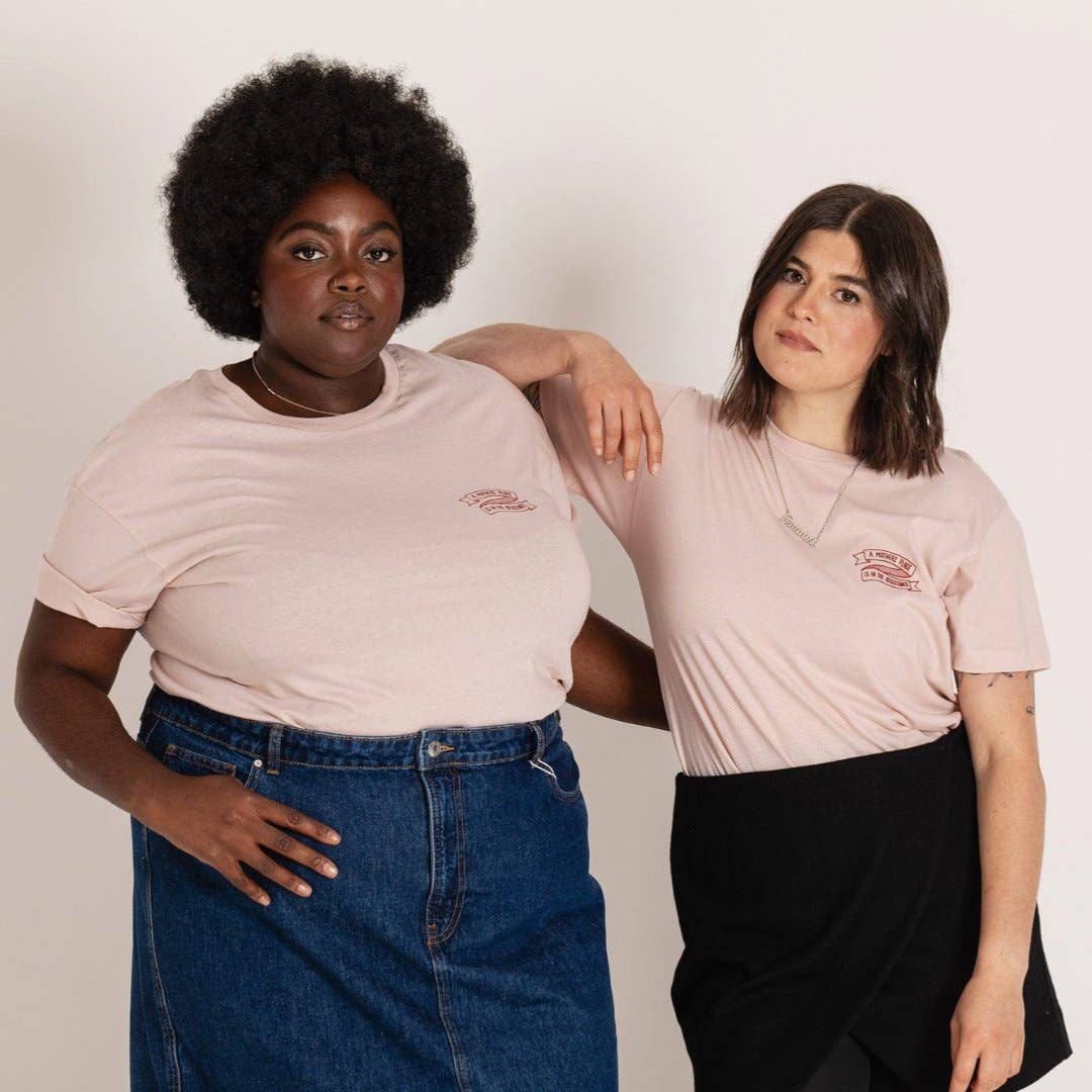 Black & Beech - A Mother's Place is in the Resistance Pink T-Shirt