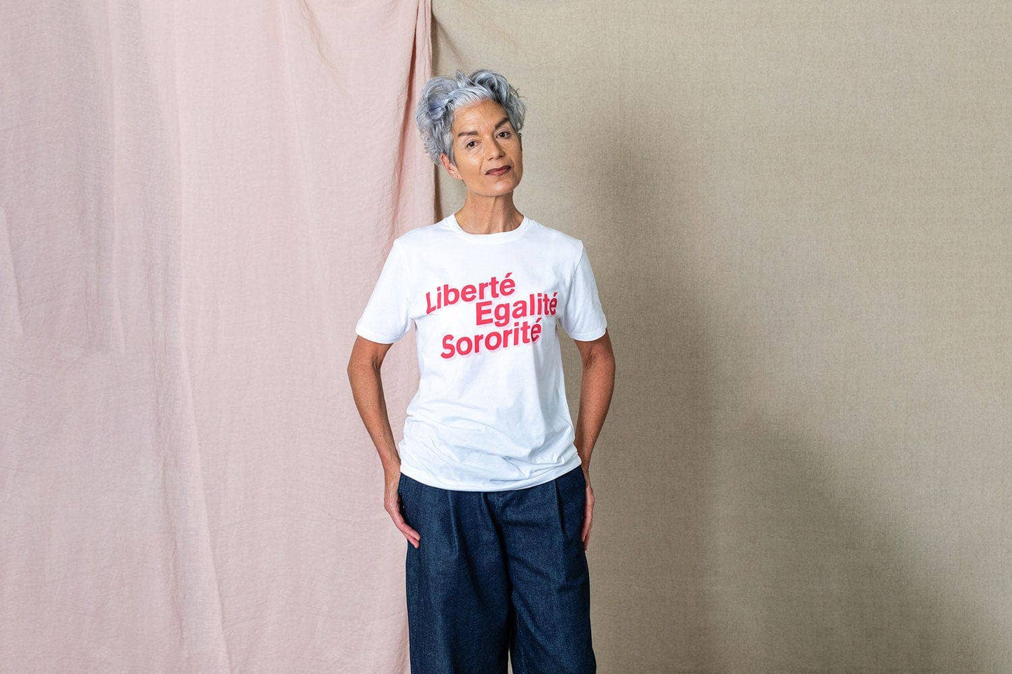 Black & Beech - Liberté, Egalité, Sororité White Organic Cotton T-Shirt