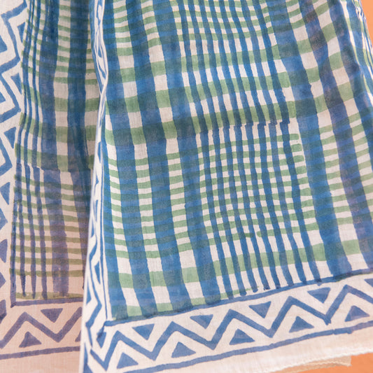 Zen Ethic Nissa Large Scarf or Sarong in Blue