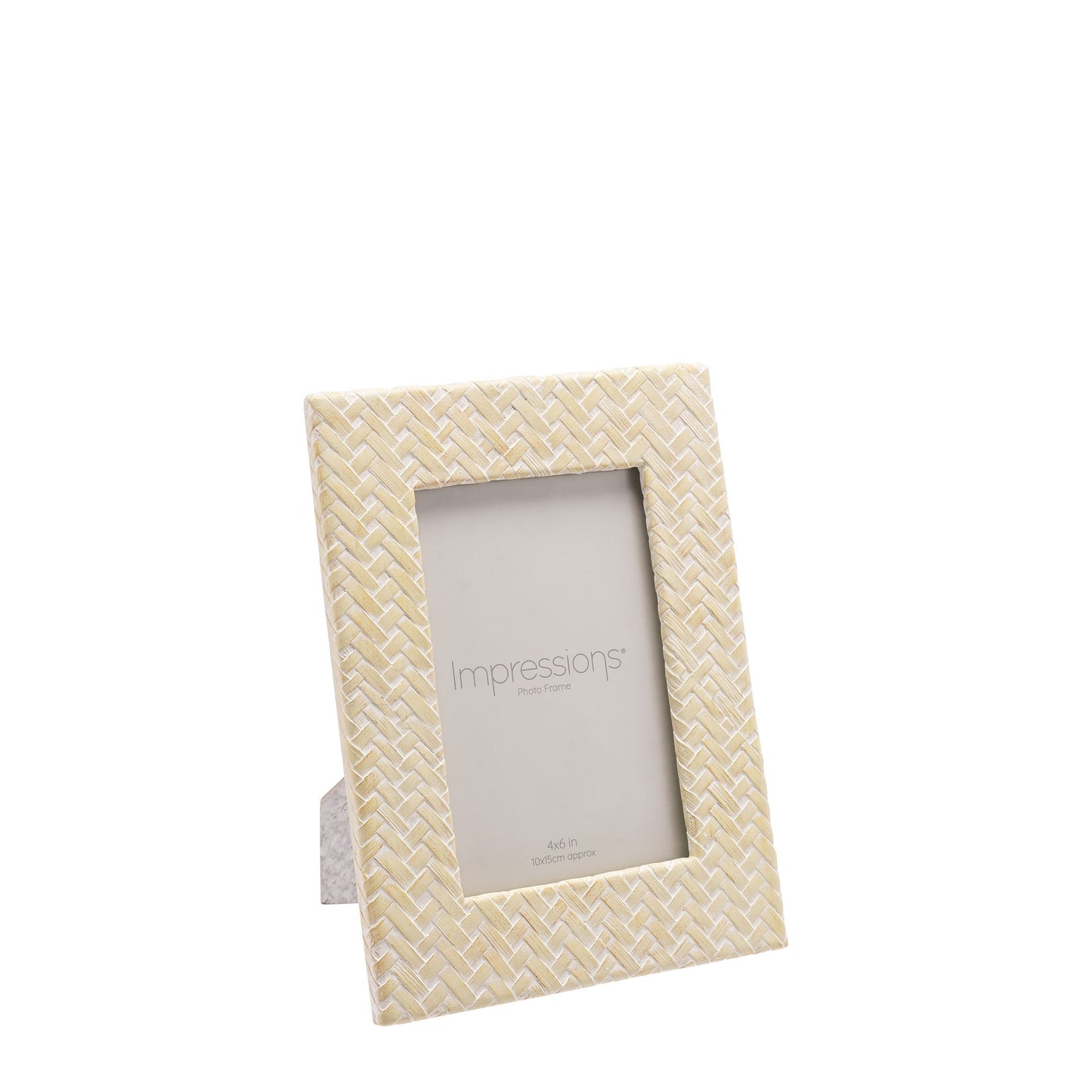 Impressions Woven Effect Resin Frame 4" x 6"
