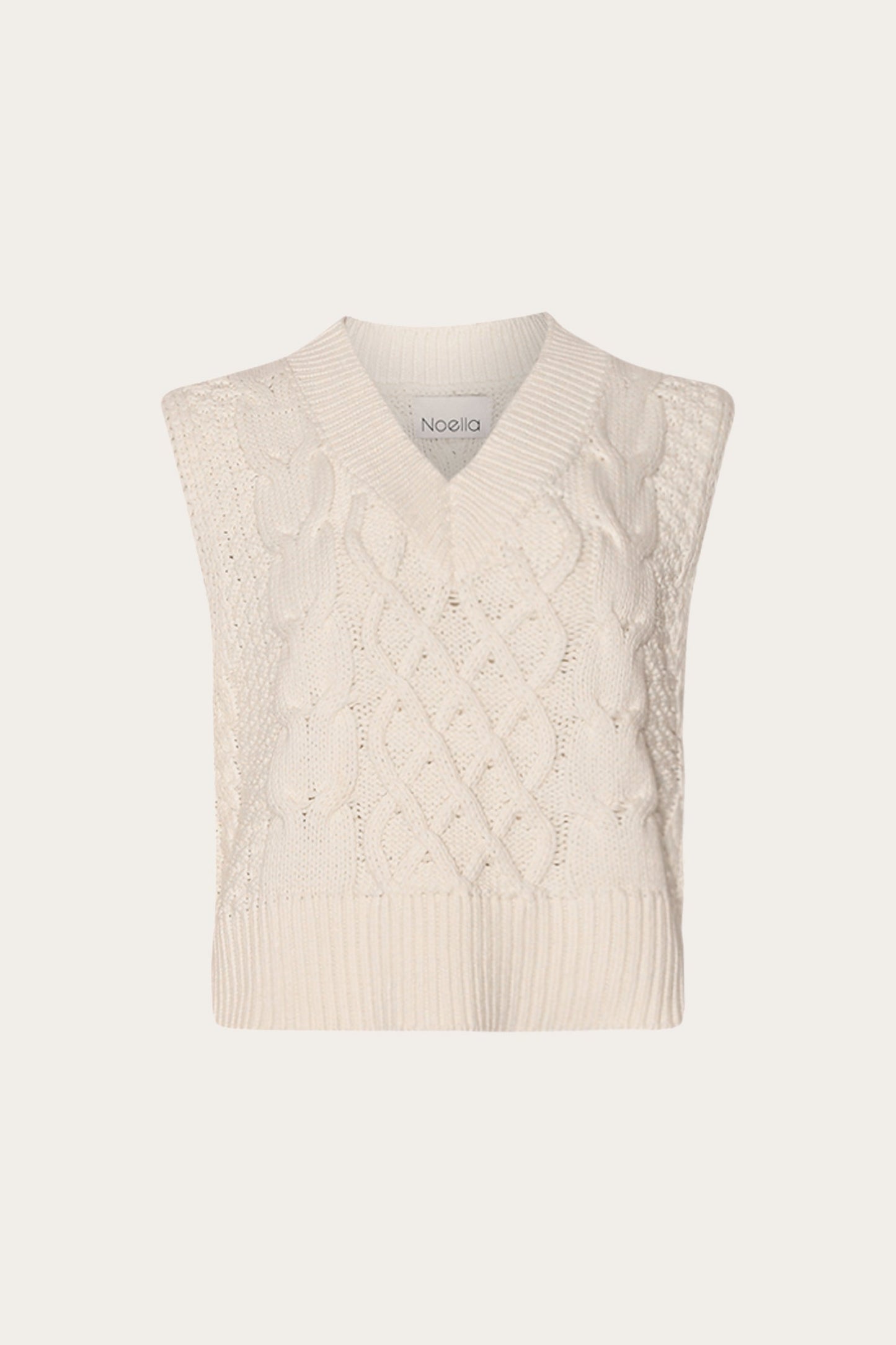 Noella Gio Knit Vest in Ivory