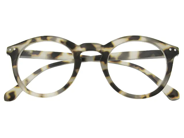 'Embankment' reading glasses in white tortoiseshell