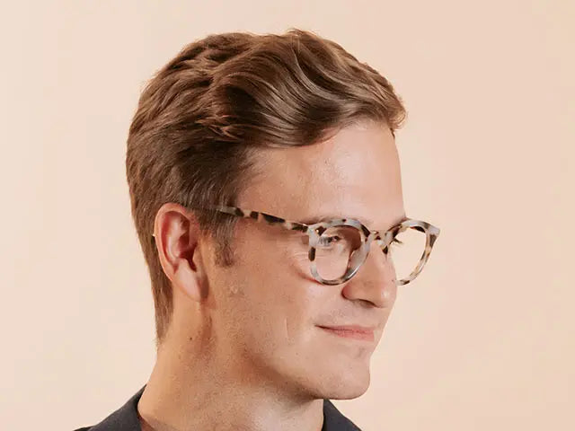 Goodlookers Reading Glasses 'Embankment' White Tortoiseshell