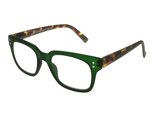 Goodlookers Reading Glasses 'Weybridge' Green/Tortoiseshell
