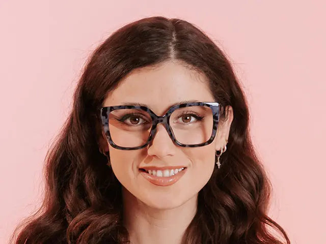 Goodlookers Reading Glasses 'Deirdre' Blue Tortoiseshell