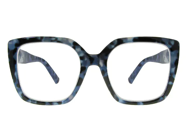 Goodlookers Reading Glasses 'Deirdre' Blue Tortoiseshell