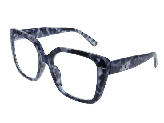 Goodlookers Reading Glasses 'Deirdre' Blue Tortoiseshell