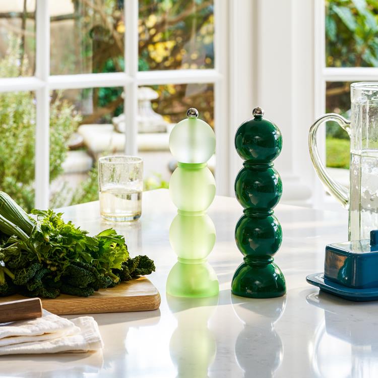 Addison Ross Grinder Frosty Green Bobbin Salt or Pepper Mill