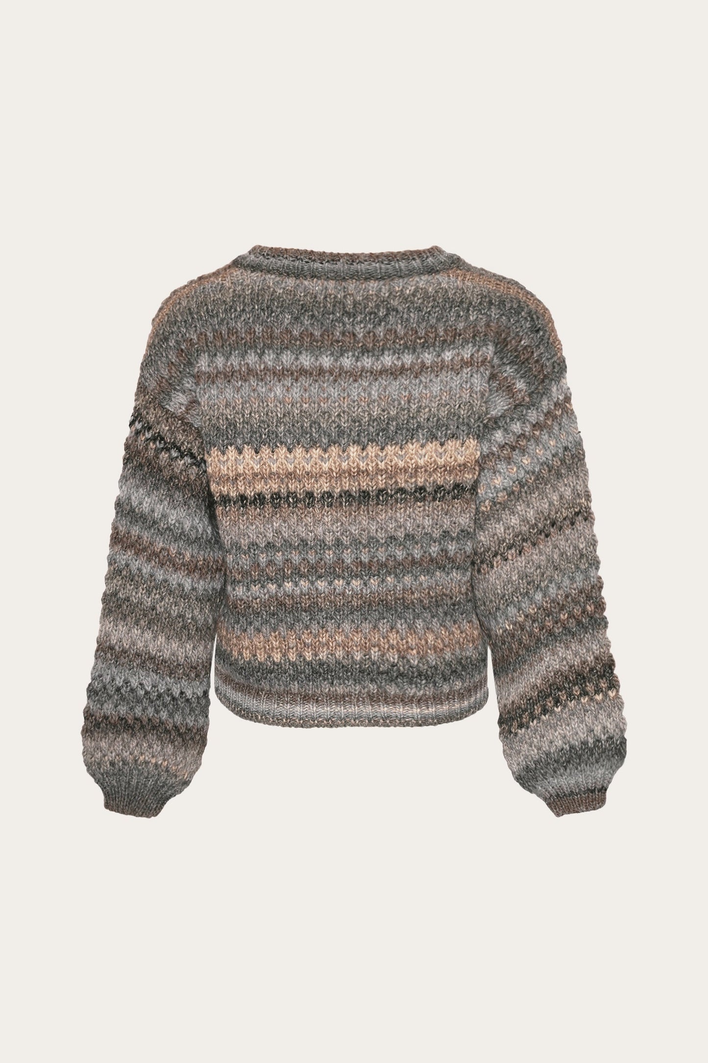 Noella Kae Knit Cardigan in Light Grey Mix