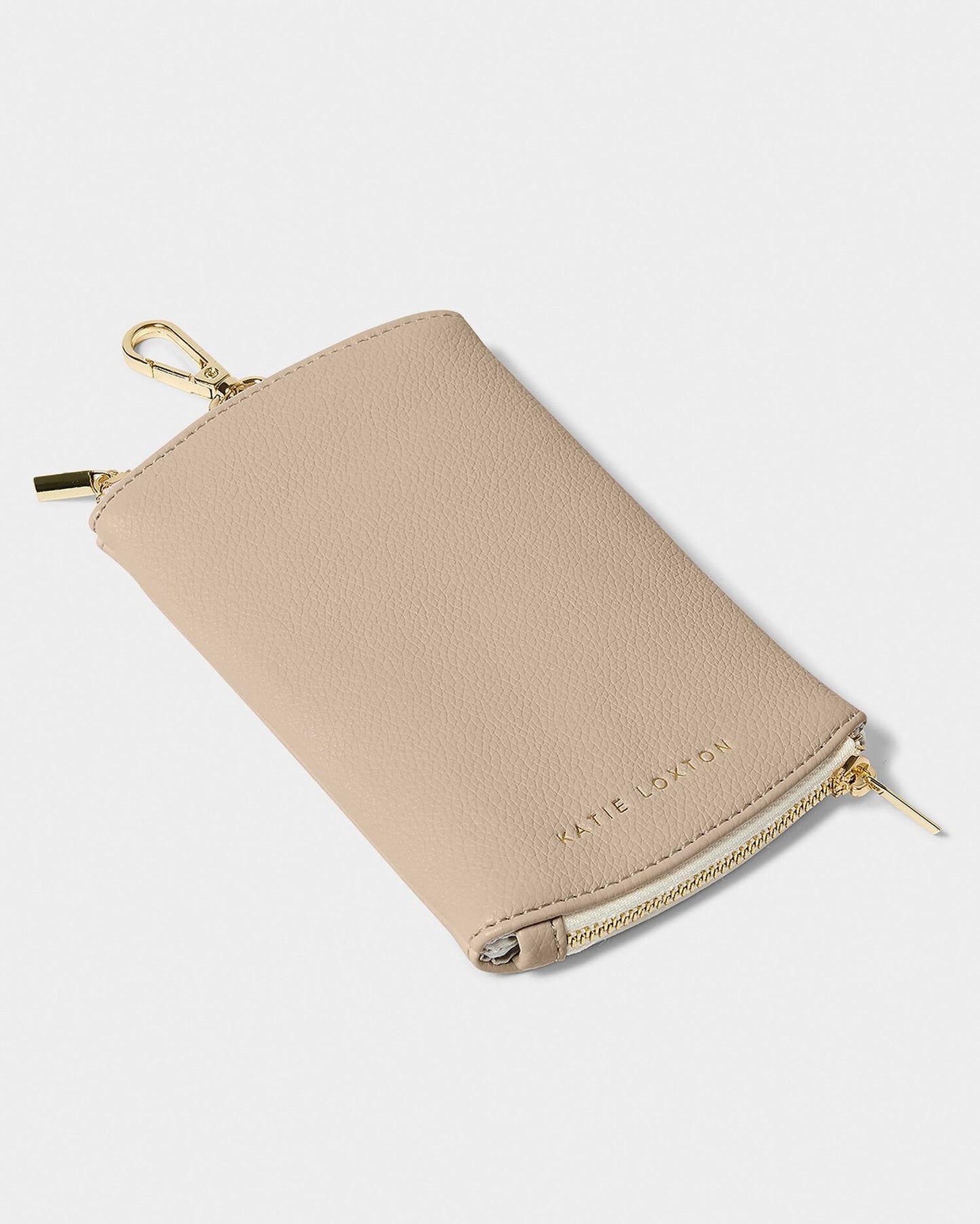 Katie Loxton Clip On Sunglasses Case in Light Taupe