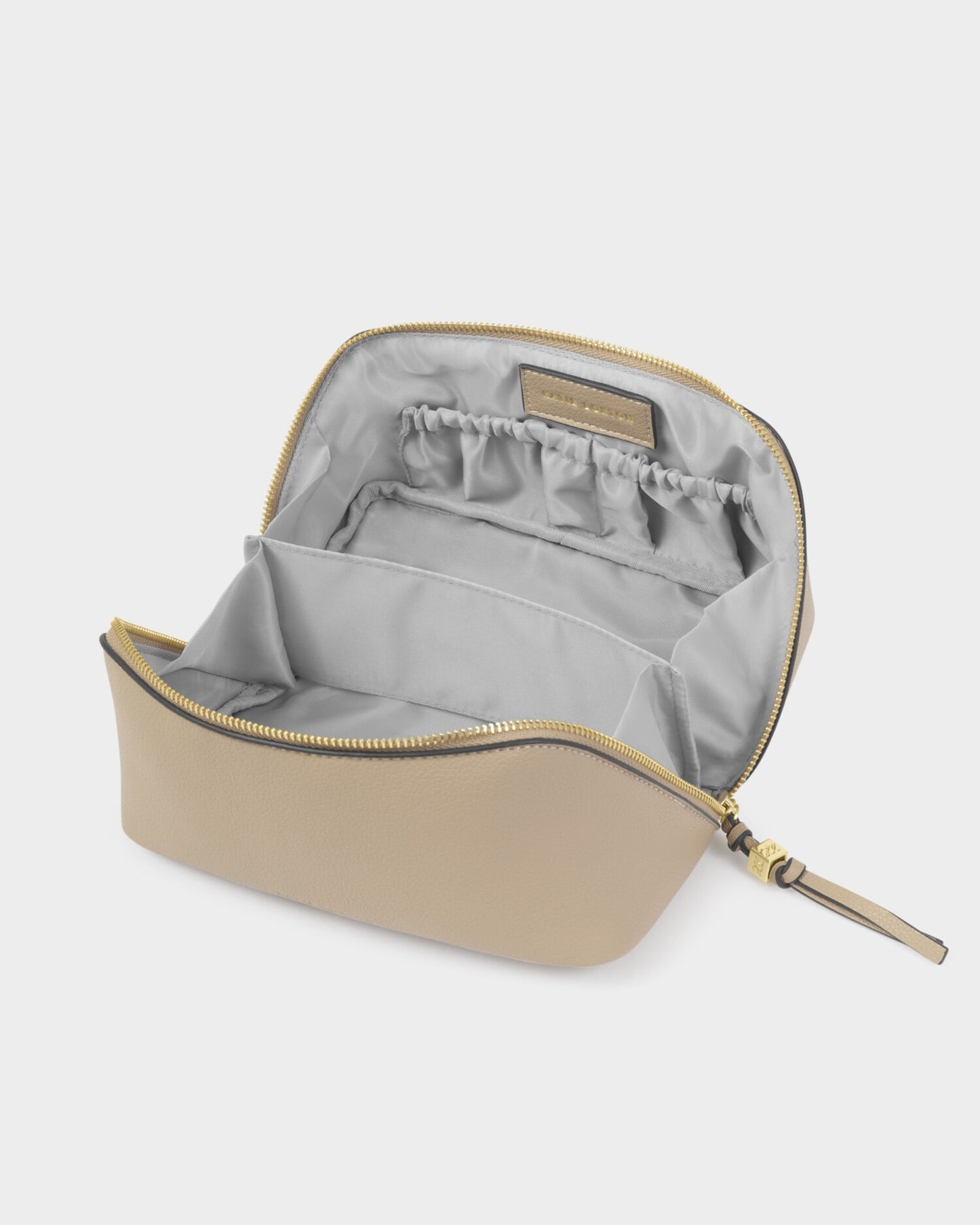 Katie Loxton Soho Medium Make Up/ Wash Bag in Light Taupe