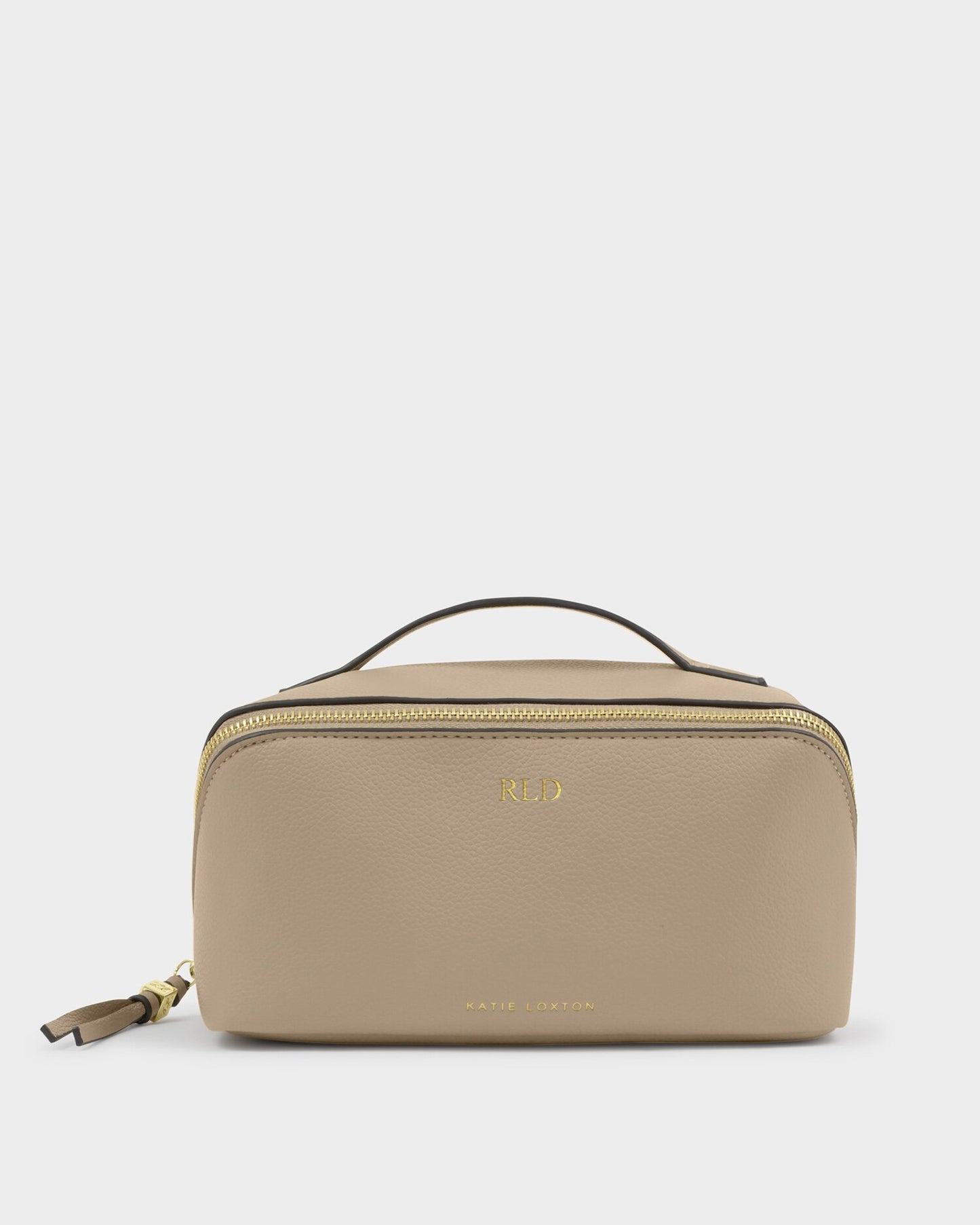 Katie Loxton Soho Medium Make Up/ Wash Bag in Light Taupe