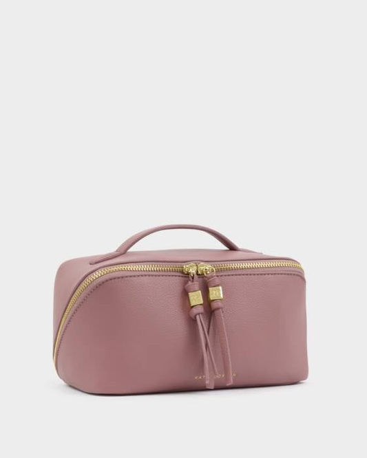 Katie Loxton Soho Medium Make Up/ Wash Bag in Deep Rose