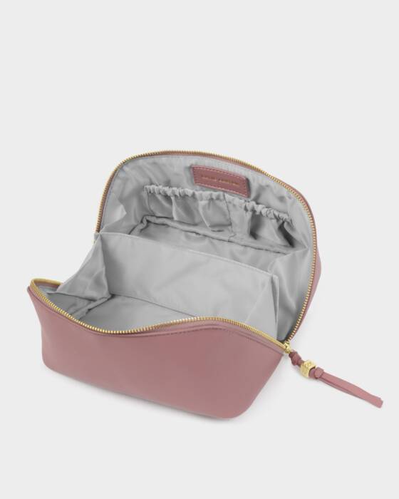 Katie Loxton Soho Medium Make Up/ Wash Bag in Deep Rose