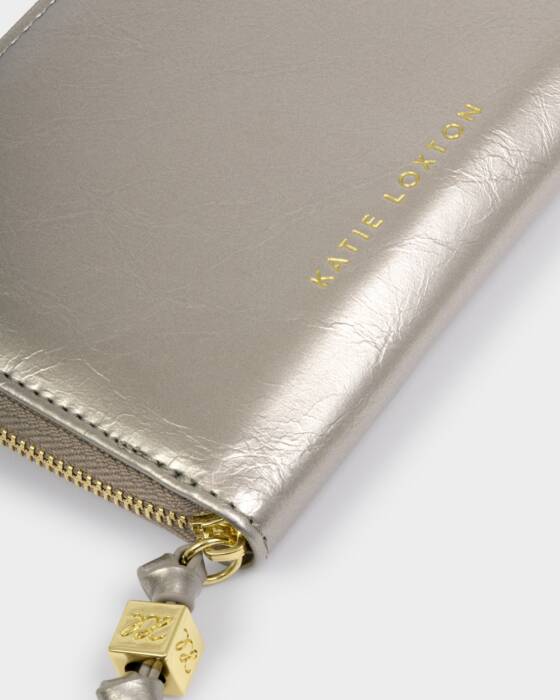 Katie Loxton Slim Jewellery Case - Choose To Shine - Pewter