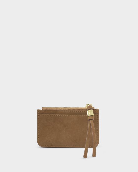 Katie Loxton Gift Boxed Coin & Cardholder in Caramel Suedette