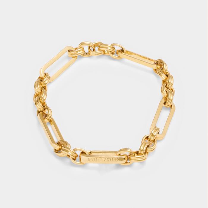 Katie Loxton Kiki Link Bracelet - Gold - 19cm