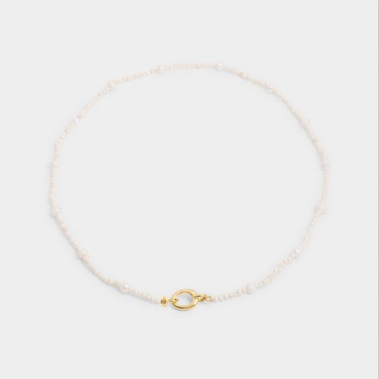 Katie Loxton Pearl Glow Choker - Pearl and Gold Coated