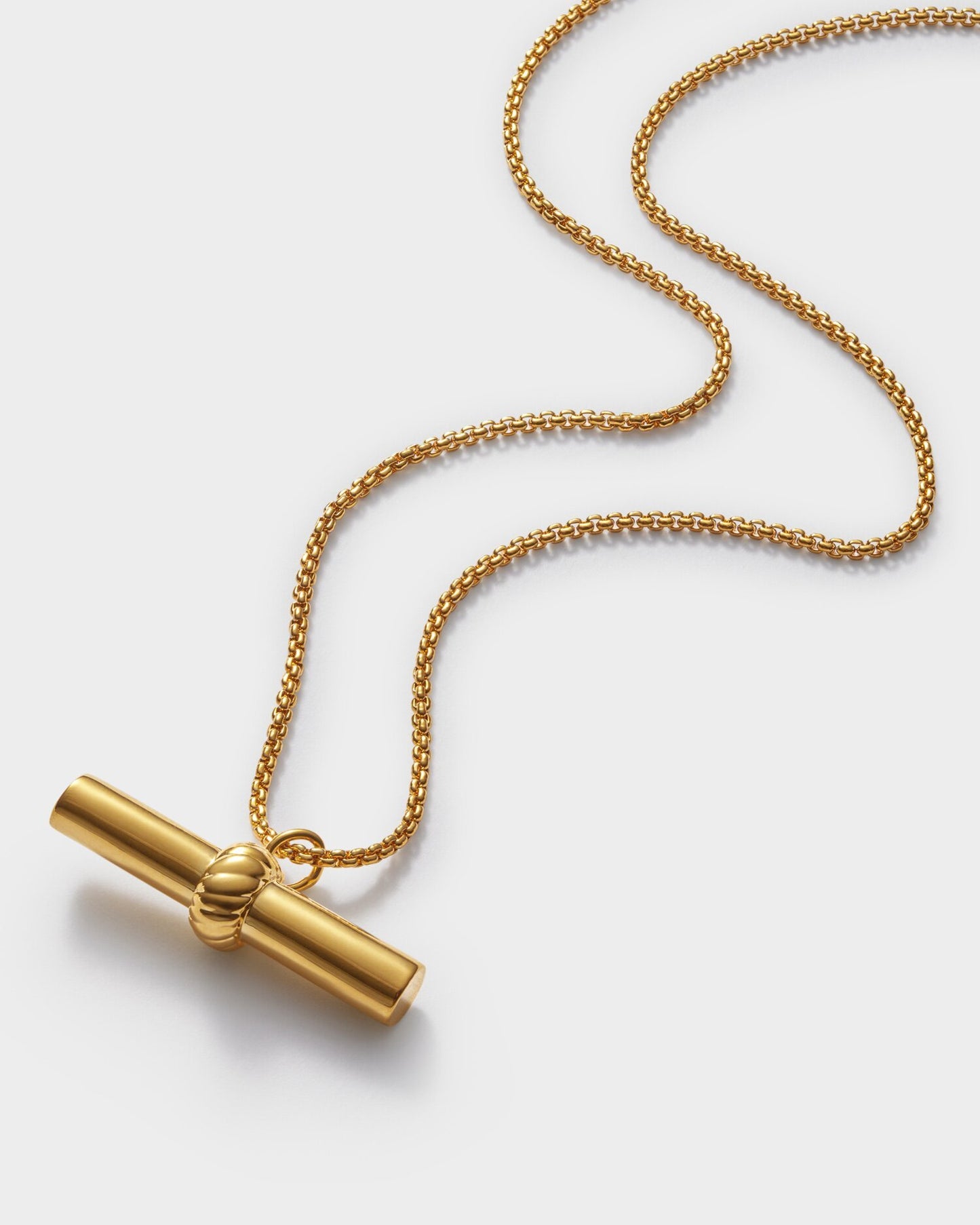 Katie Loxton Themis Large T-Bar Necklace - Gold Coated