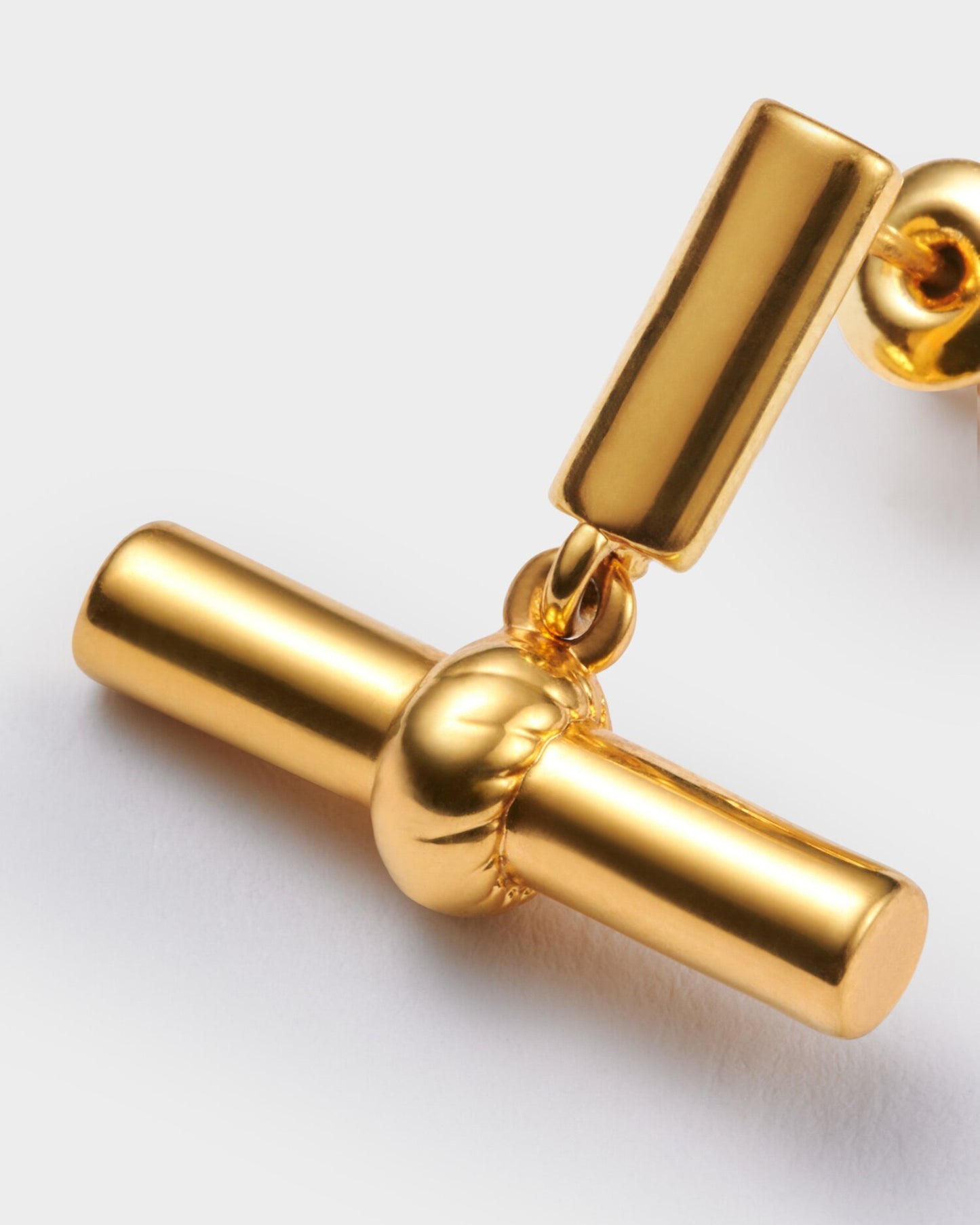 Katie Loxton Themis T-Bar Earrings - Gold Coated