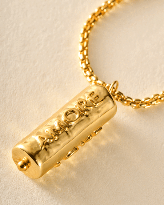 Katie Loxton Love Language Waterproof Gold Necklace 45cm