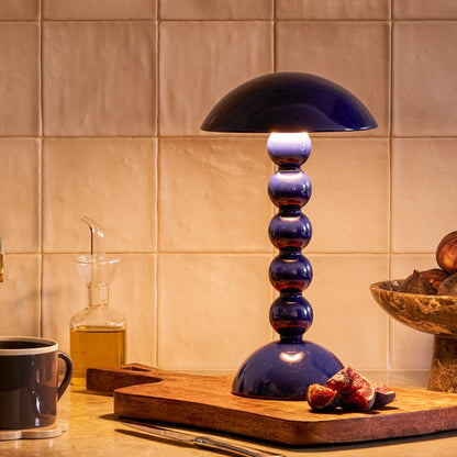 Addison Ross Navy Bobbin LED Lamp