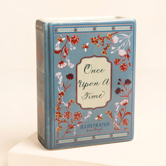 Ceramic Once Upon A Time Book Vase