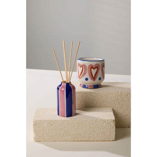 A Dopo Hearts Ceramic Diffuser - Rosewood Vanilla 4fl.oz / 118ml