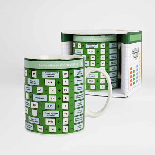 Excel Spreadsheet Shortcut Mug