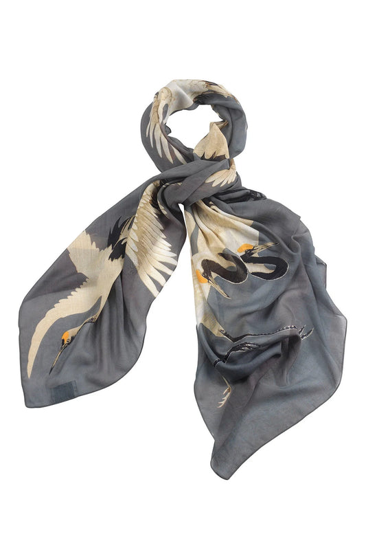 One Hundred Stars Stork Slate Scarf
