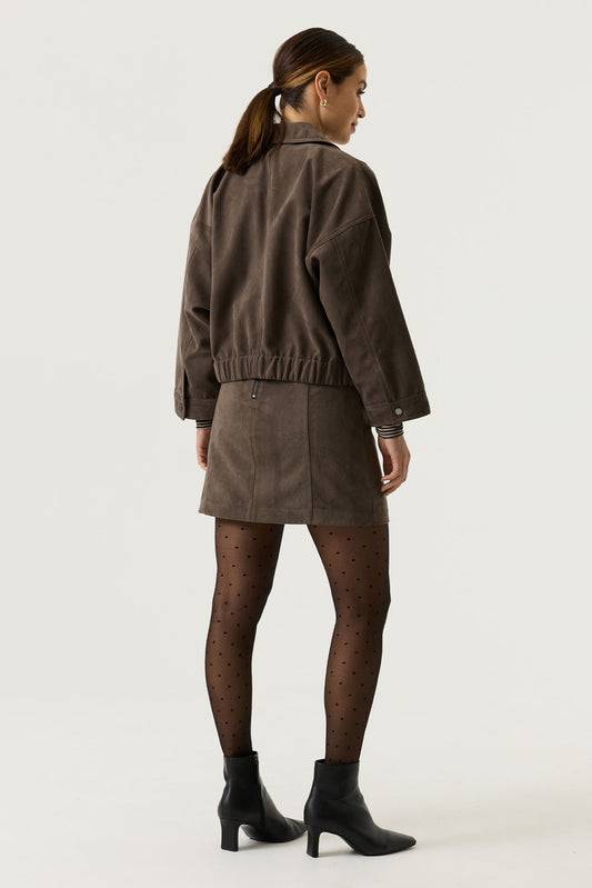 Garcia Graphite Grey Suede Jacket