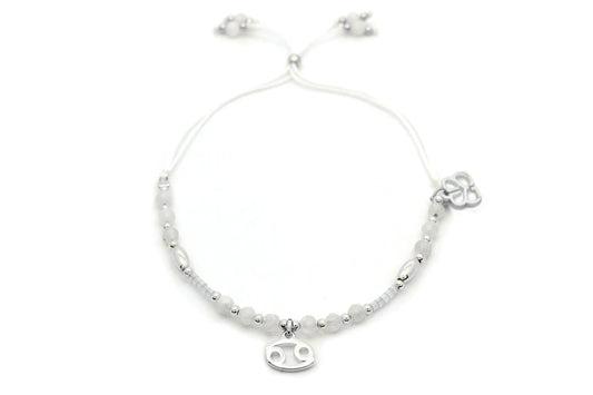 Silver Zodiac Bracelet - Cancer