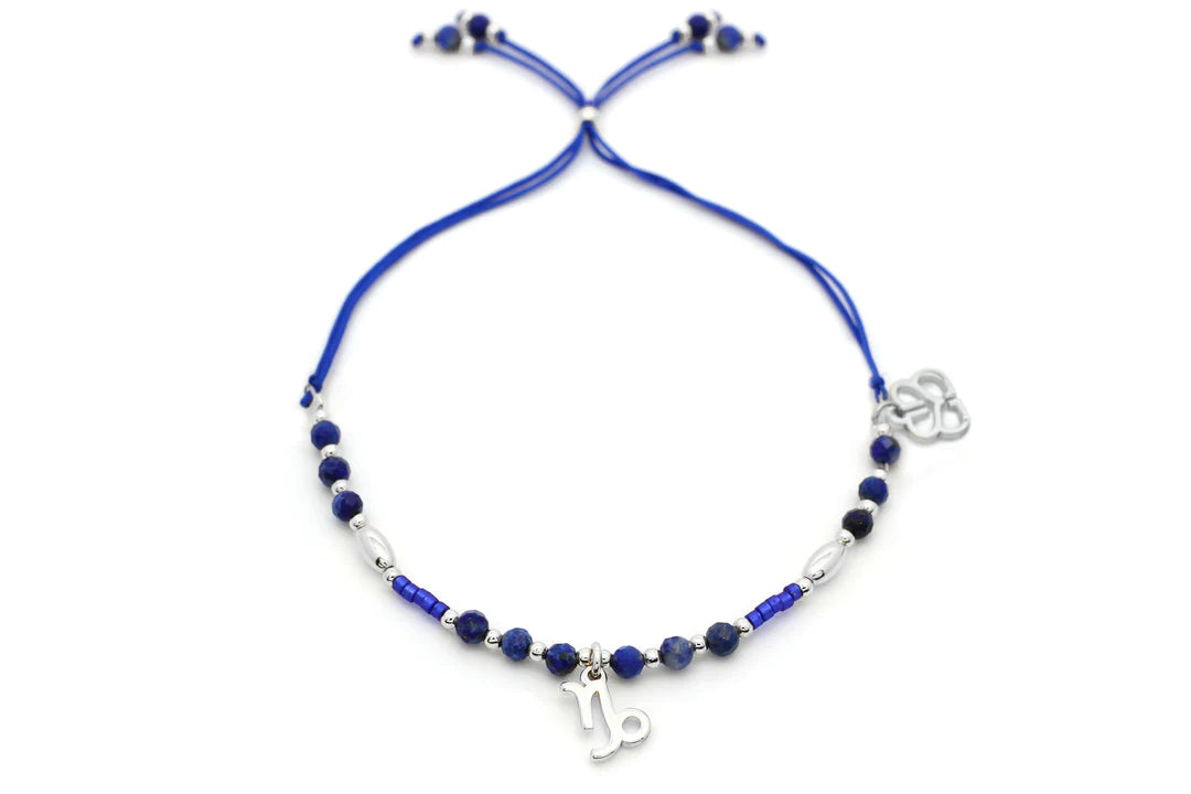 Capricorn Zodiac Silver Bracelet
