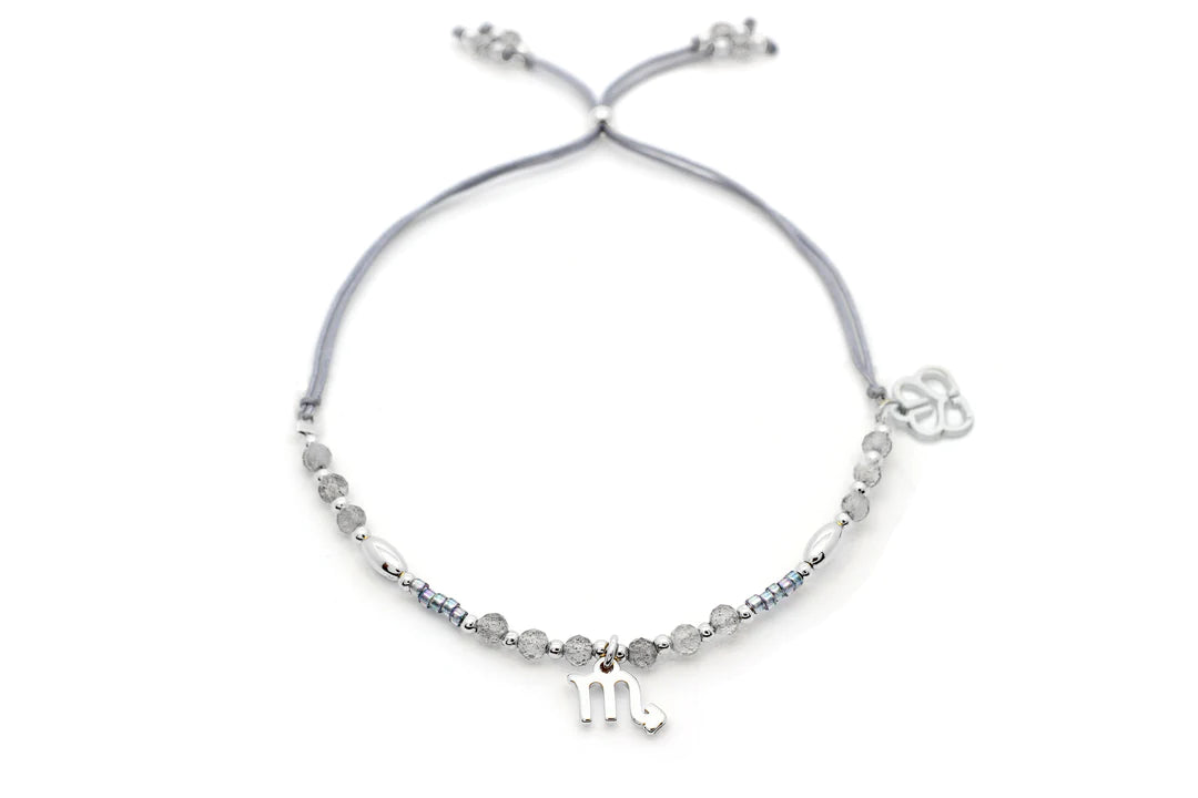 Silver Labradorite Gemstone Bracelet