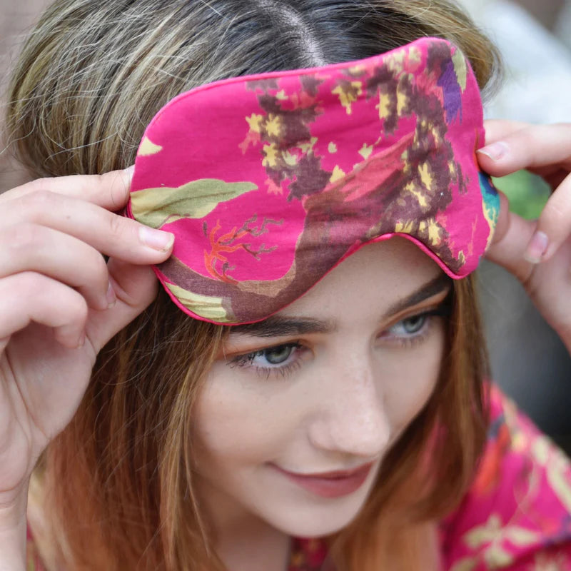 Hot Pink Bird Eye Mask
