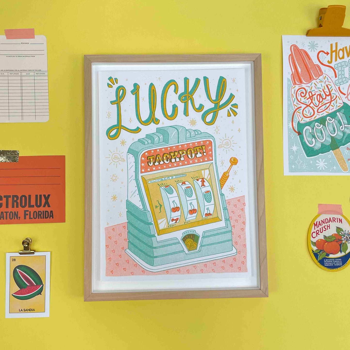 Love Bird Matches A4 Risograph Art Print