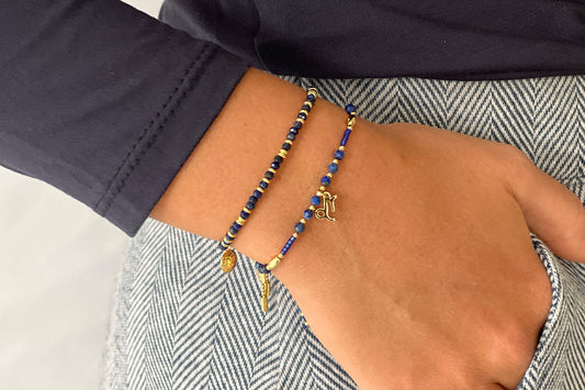 Boho Betty Capricorn Zodiac Gemstone Gold Bracelet