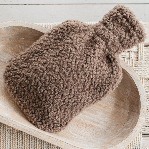 MW Home Brown Hot Water Bottle 
